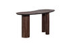 Miniature Table d'appoint/Bureau organique teck recyclé marron SUN 4