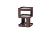 Miniature Table d'appoint/chevet 54x35 cm métal violet/brun RIV 1