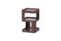 Miniature Table d'appoint/chevet 54x35 cm métal violet/brun RIV Détouré