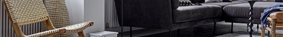 Mise en avant matière Table d'appoint D38 cm en aluminium noir Anka