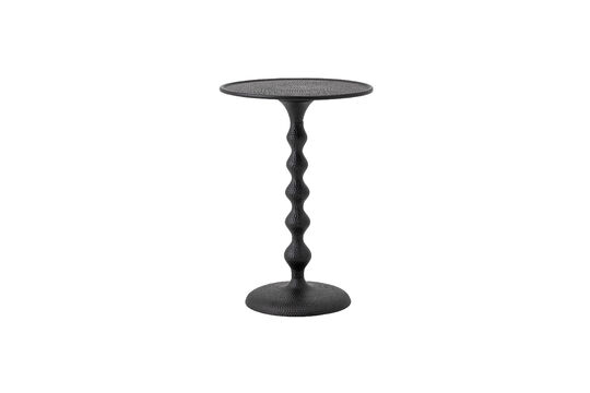 Table d'appoint D38 cm en aluminium noir Anka Détouré