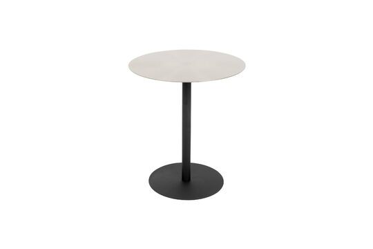 Table d'appoint en acier argent Snow Brushed Détouré