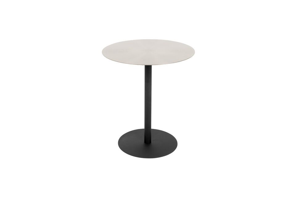 Table d'appoint en acier argent Snow Brushed Zuiver
