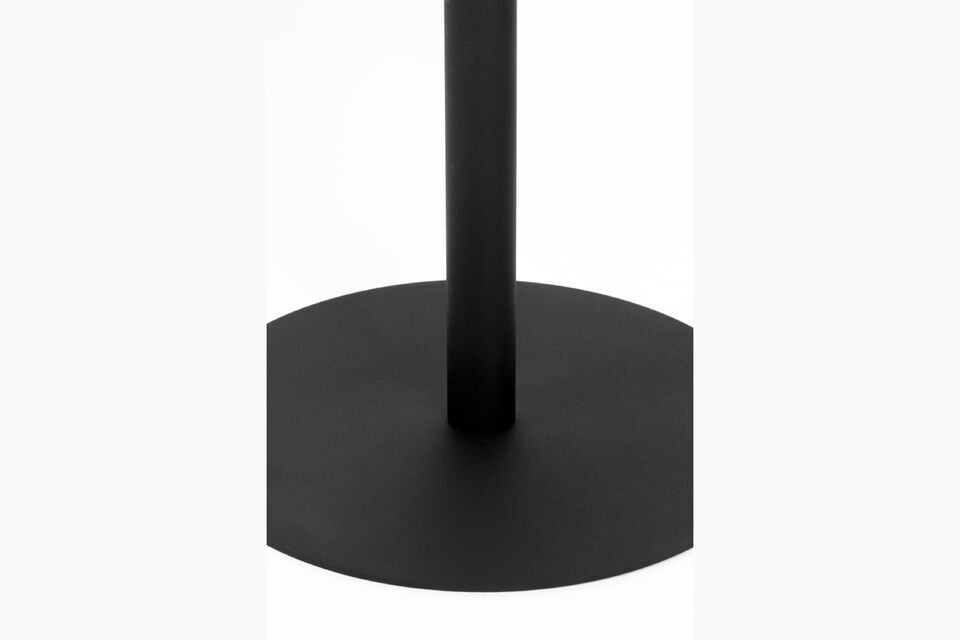 Table d'appoint en acier argent Snow Brushed - 8
