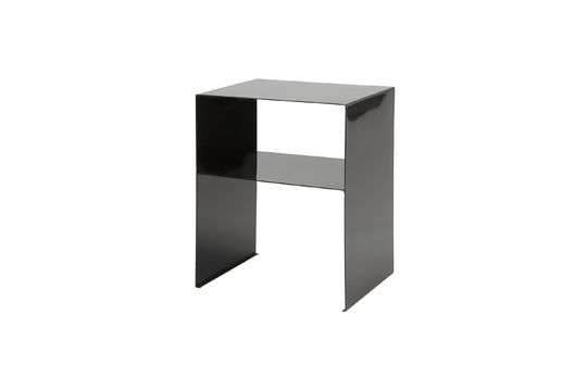 Table d'appoint en acier noir Fari