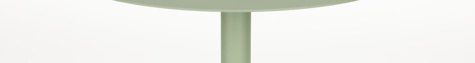 Mise en avant matière Table d'appoint en acier vert Snow