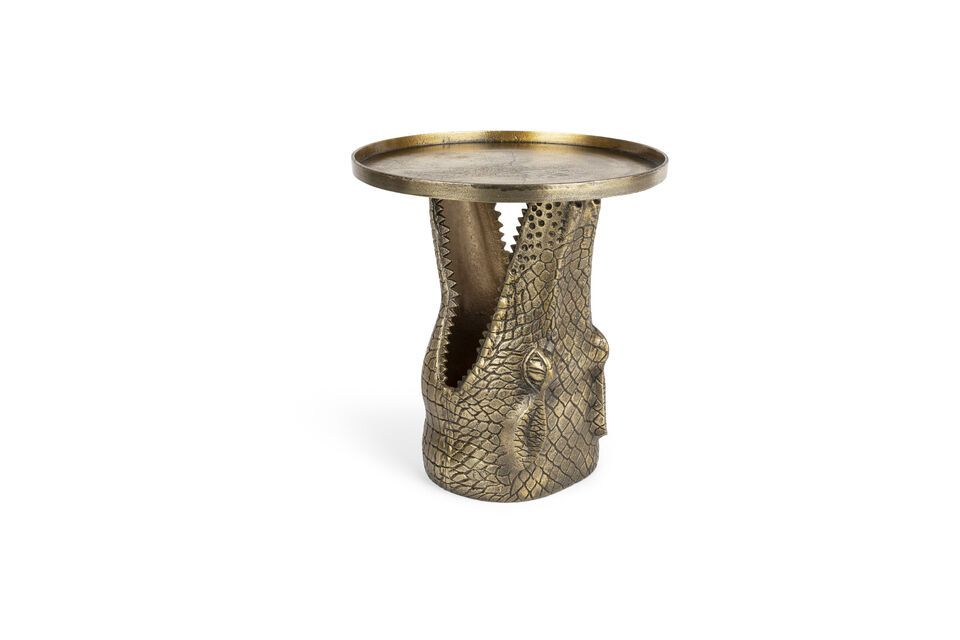 Table d'appoint en aluminium doré Alligator Bold Monkey