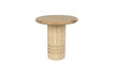 Miniature Table d'appoint en bois beige Chunk 4