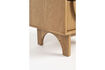 Miniature Table d'appoint en bois beige Groove 12