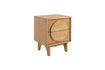 Miniature Table d'appoint en bois beige Groove 9