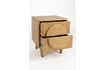 Miniature Table d'appoint en bois beige Groove 13