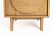 Miniature Table d'appoint en bois beige Groove 16