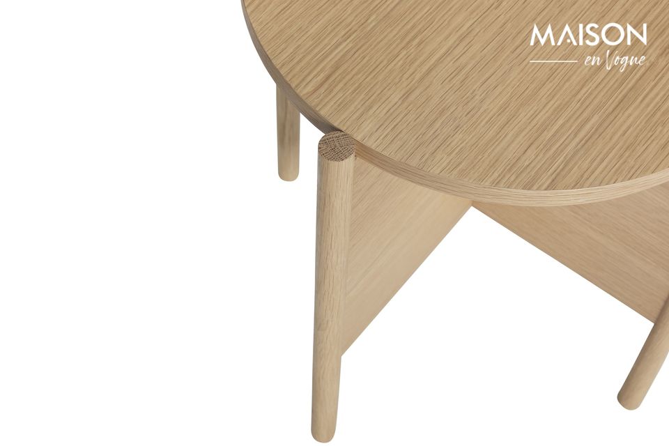 Une table basse ronde à utiliser seule ou en combinaison