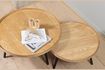 Miniature Table d'appoint en bois beige Mesa 2