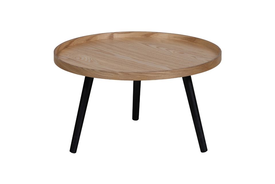 Table d'appoint en bois beige Mesa Woood