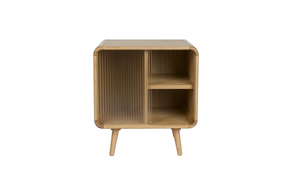Table d'appoint en bois beige Rise Zuiver