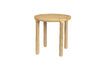 Miniature Table d'appoint en bois beige Storm 1