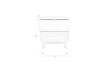 Miniature Table d'appoint en bois blanc Cayo 4