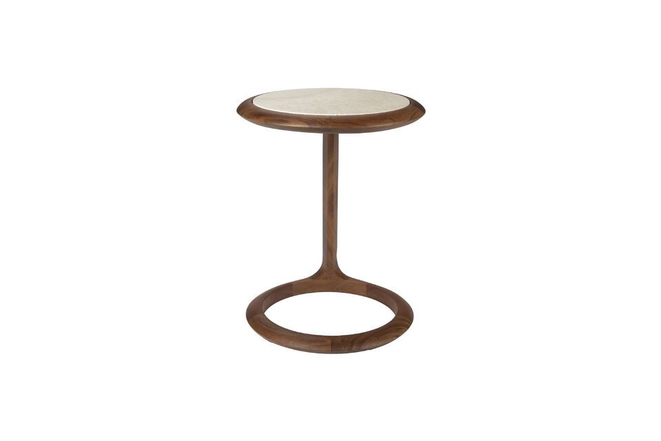 Table d'appoint en bois d'acacia marron Doppio Zuiver