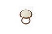 Miniature Table d'appoint en bois d'acacia marron Doppio 6