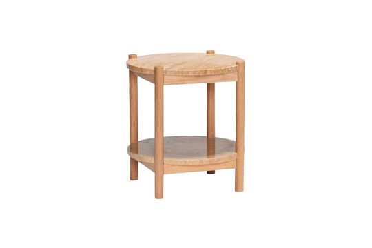 Table d'appoint en bois de chêne beige Trava Détouré