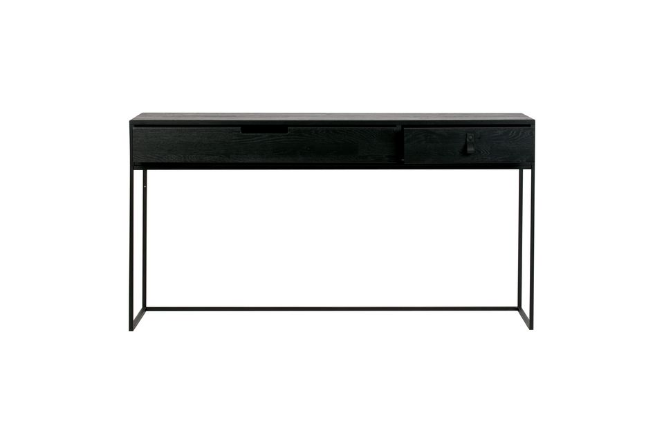 La table d\'appoint comporte 2 tiroirs