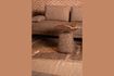Miniature Table d'appoint en bois et tissu marron Shelly 2