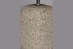 Miniature Table d'appoint en bois et tissu marron Shelly 3
