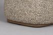 Miniature Table d'appoint en bois et tissu marron Shelly 4