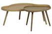 Miniature Table d'appoint en bois kaki Mae 3