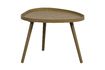 Miniature Table d'appoint en bois kaki Mae 1