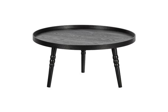 Table d'appoint en bois noir Ponto Détouré