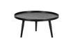 Miniature Table d'appoint en bois noir Ponto 1