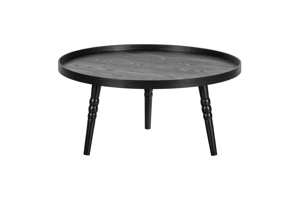 Table d'appoint en bois noir Ponto Woood