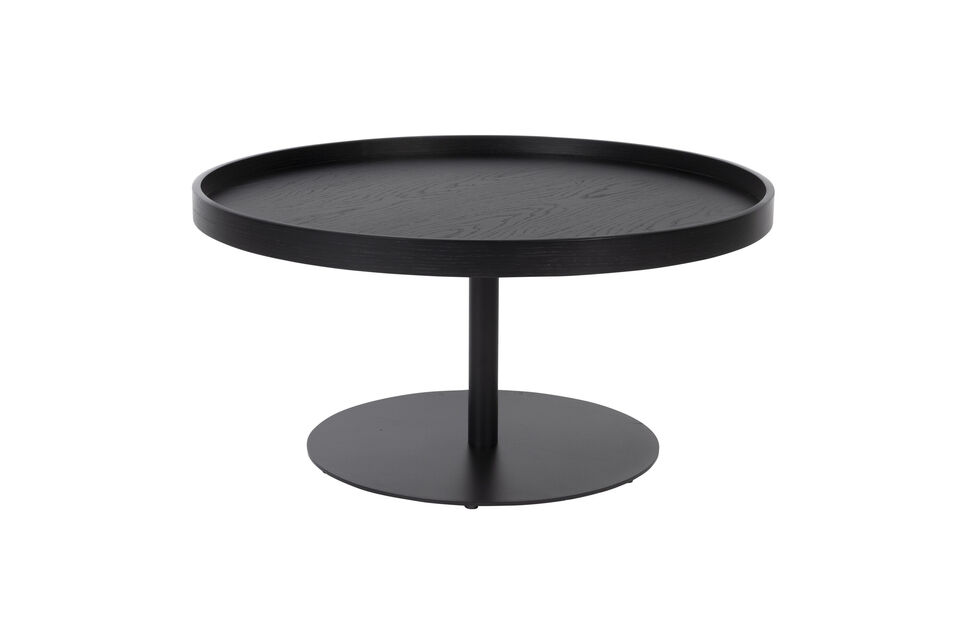 Table d'appoint en bois noir Yuri White Label