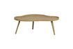 Miniature Table d'appoint en bois organique beige Mae 4