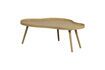 Miniature Table d'appoint en bois organique beige Mae 5