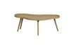 Miniature Table d'appoint en bois organique beige Mae 1