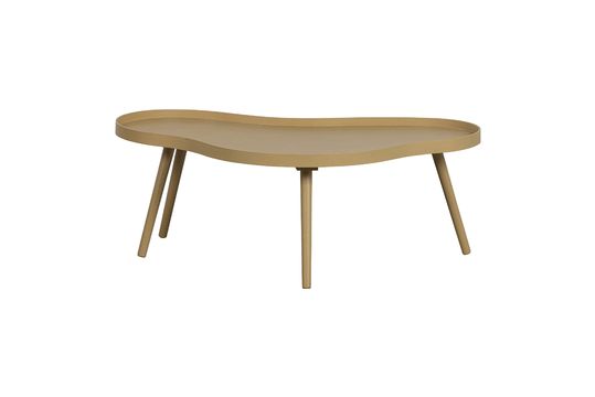 Table d'appoint en bois organique beige Mae