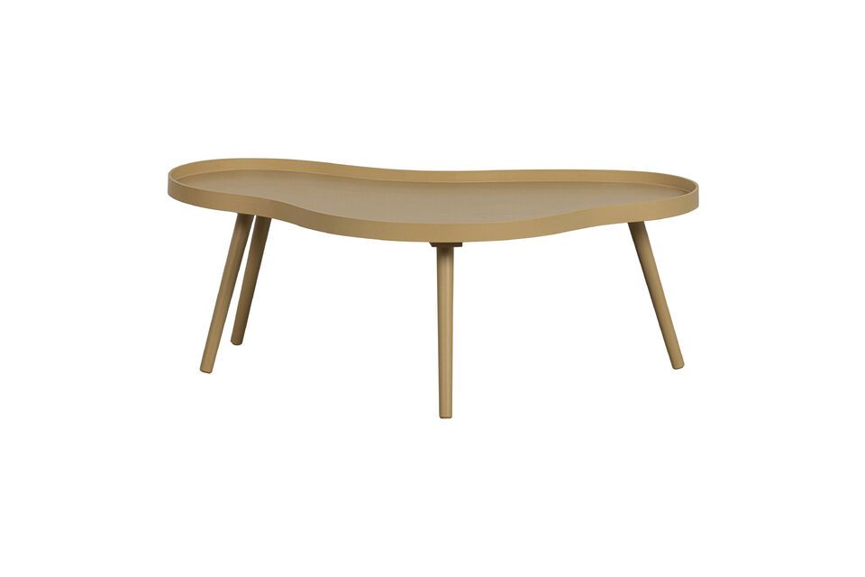 Table d'appoint en bois organique beige Mae Woood