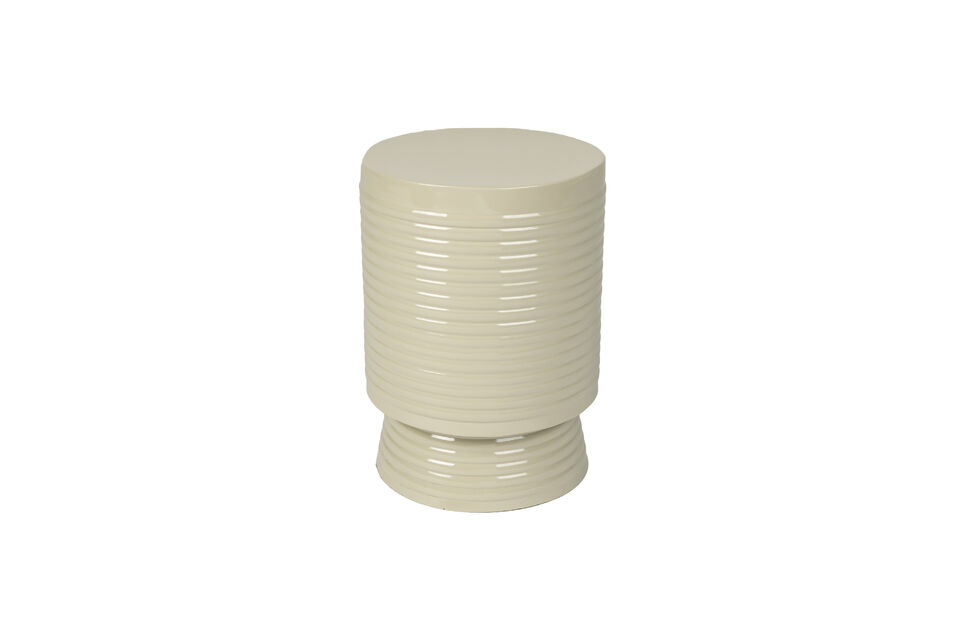 Table d'appoint en fer beige Sven White Label