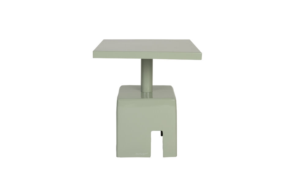 Son design charmant associe différentes surfaces carrées aux angles arrondis