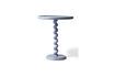 Miniature Table d'appoint en fonte d'aluminium bleu clair Twister 4