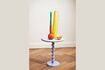 Miniature Table d'appoint en fonte d'aluminium bleu clair Twister 3