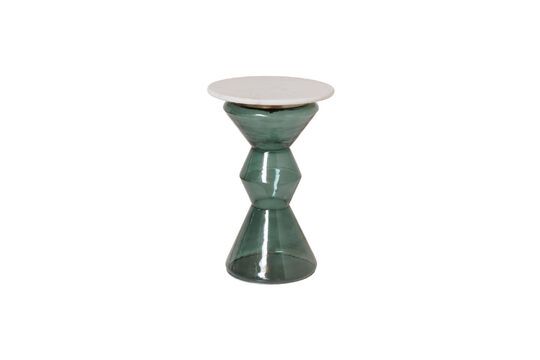 Table d'appoint en marbre blanc et vert Gaya