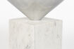 Miniature Table d'appoint en marbre blanc Pride 12