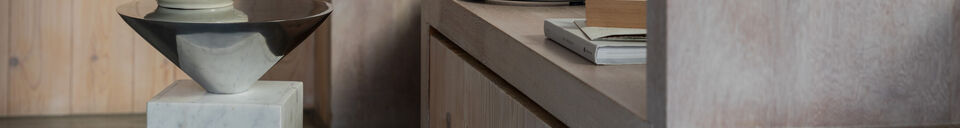 Mise en avant matière Table d'appoint en marbre blanc Pride