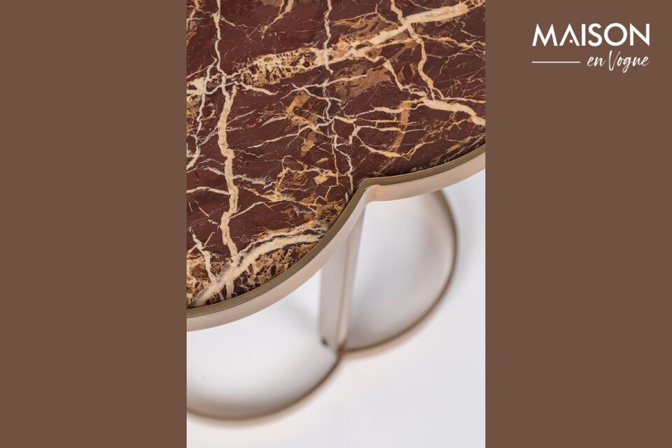 Table d'appoint en marbre marron Marblelicious - 3