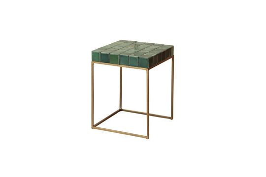 Table d'appoint en métal vert Porto
