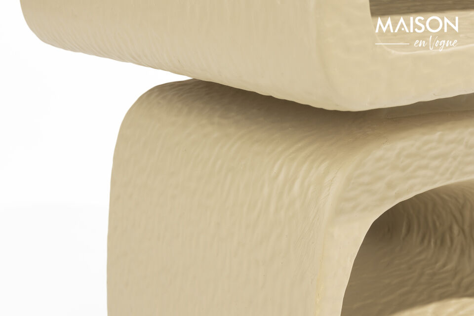 Table d'appoint en résine beige Eddy - 13
